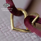 Double cœur 14 carats