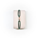 Crius Jewelry Repeating Trust Bracelet Christmas Green